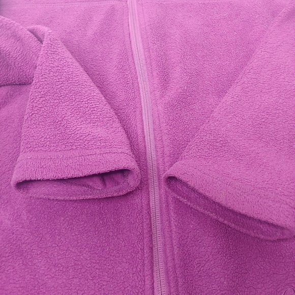 Cabelas Outdoors Womens M Fleece Jacket Pink Full Zip Workwear Fuzzy Farm - Picture 6 of 10